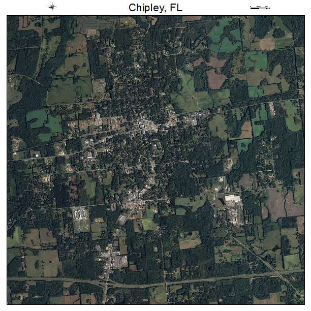 Chipley, FL air photo map