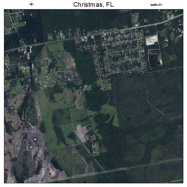 Christmas, FL air photo map