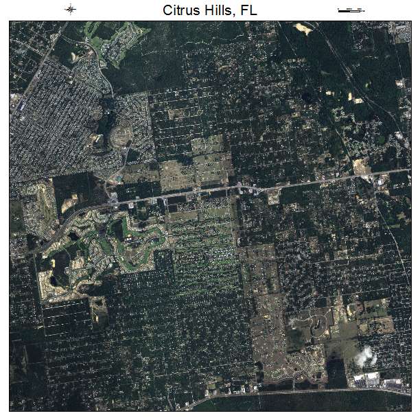 Citrus Hills, FL air photo map