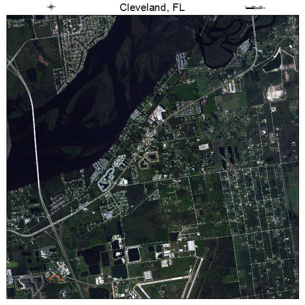 Cleveland, FL air photo map