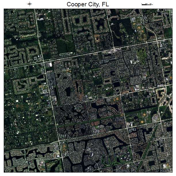 Cooper City, FL air photo map