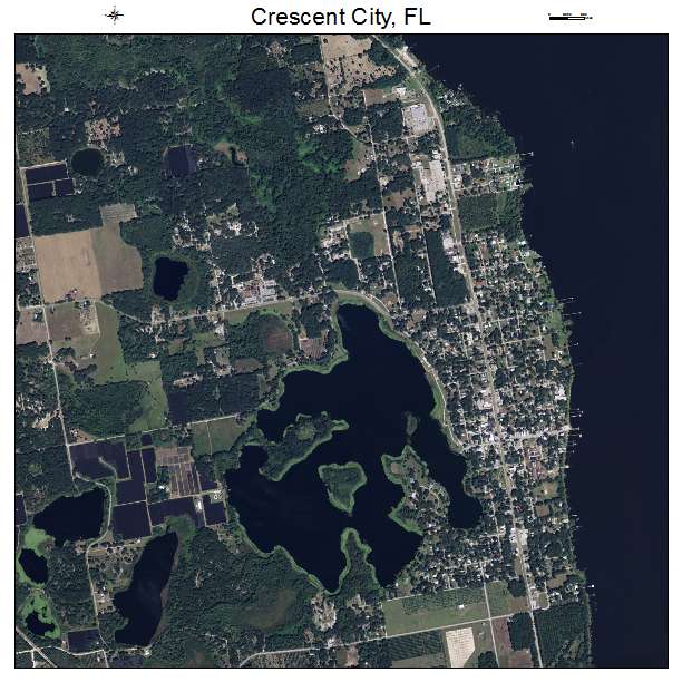 Crescent City, FL air photo map