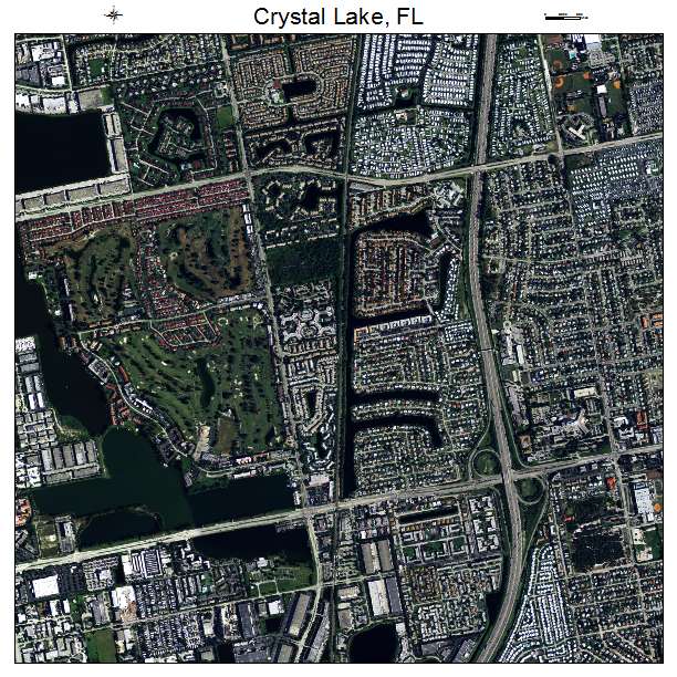 Crystal Lake, FL air photo map