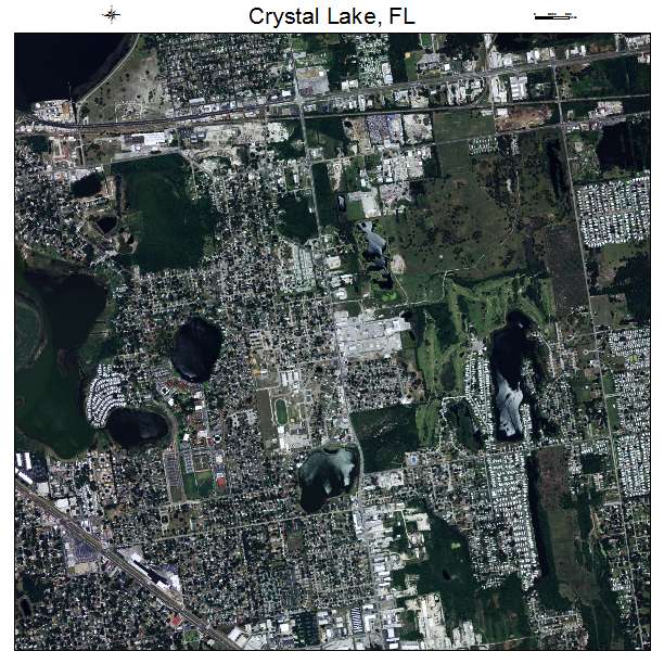 Crystal Lake, FL air photo map