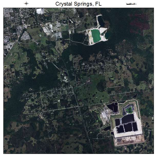 Crystal Springs, FL air photo map