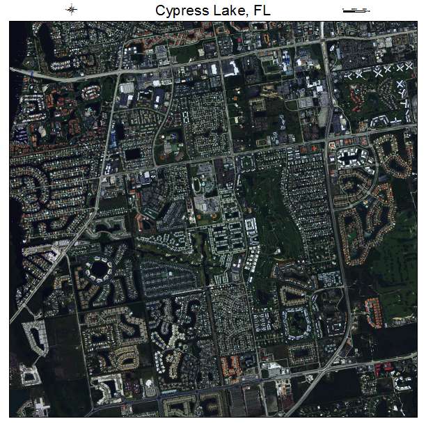 Cypress Lake, FL air photo map