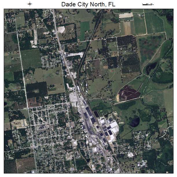 Dade City North, FL air photo map