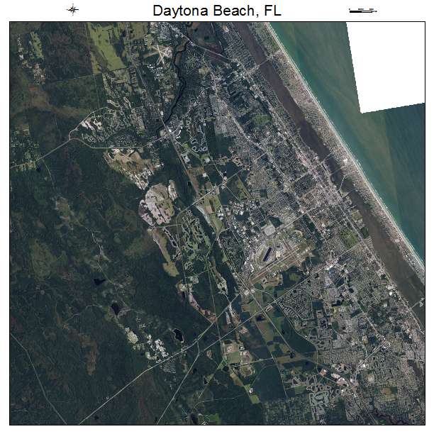 Daytona Beach, FL air photo map