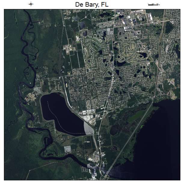 De Bary, FL air photo map