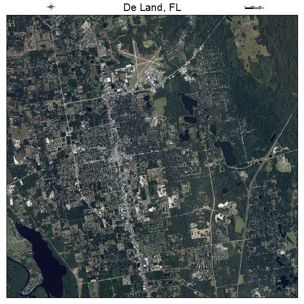 De Land, FL air photo map