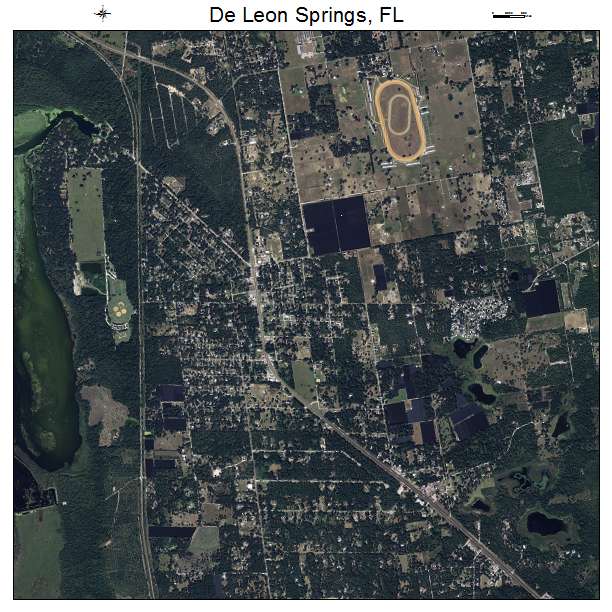 De Leon Springs, FL air photo map
