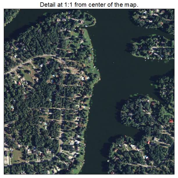 Asbury Lake, Florida aerial imagery detail