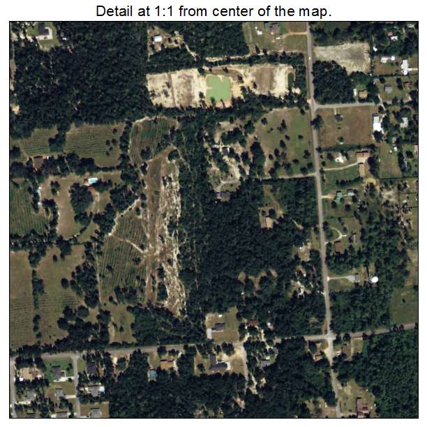 Bagdad, Florida aerial imagery detail