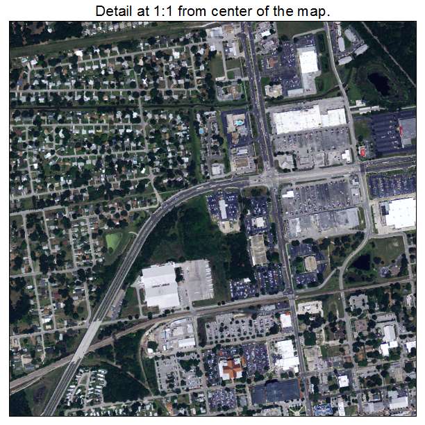 Bartow, Florida aerial imagery detail
