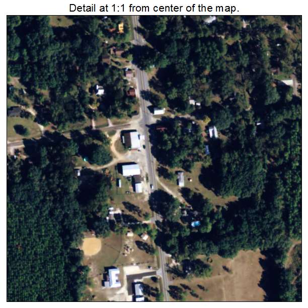 Bascom, Florida aerial imagery detail