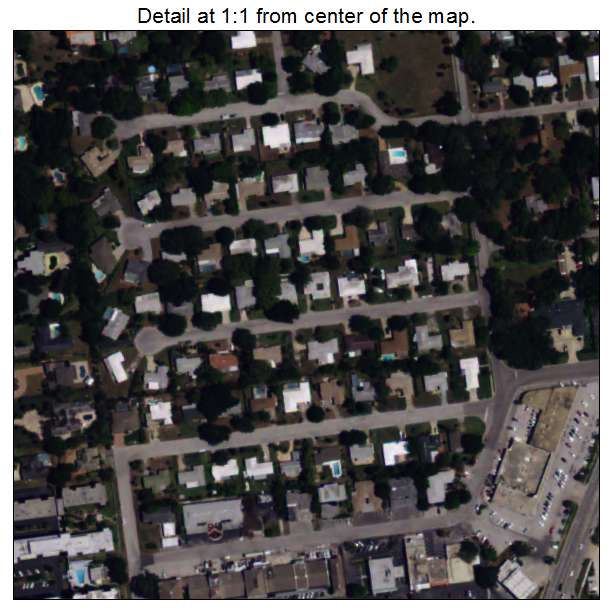 Belleair Bluffs, Florida aerial imagery detail