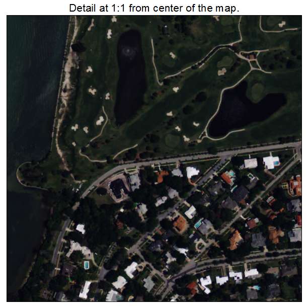 Belleair, Florida aerial imagery detail