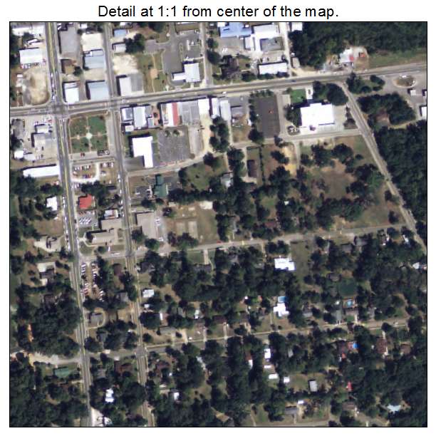 Blountstown, Florida aerial imagery detail