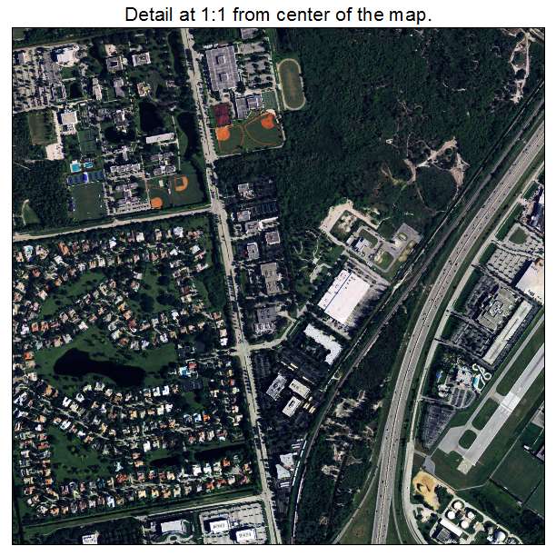 Boca Raton, Florida aerial imagery detail
