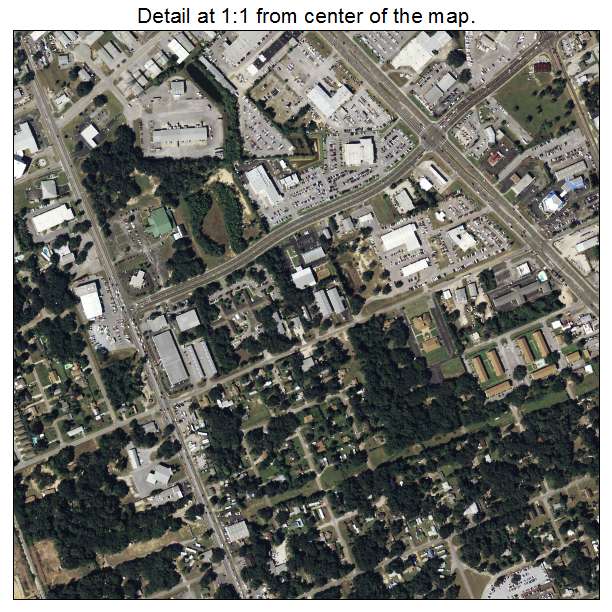 Brent, Florida aerial imagery detail