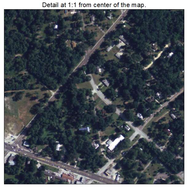 Bronson, Florida aerial imagery detail
