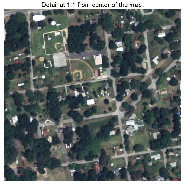Center Hill, Florida aerial imagery detail