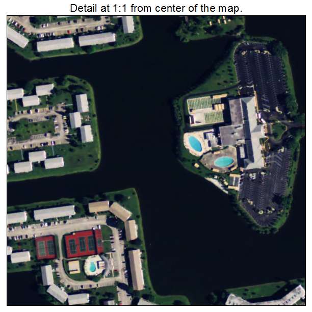 Century Village, Florida aerial imagery detail