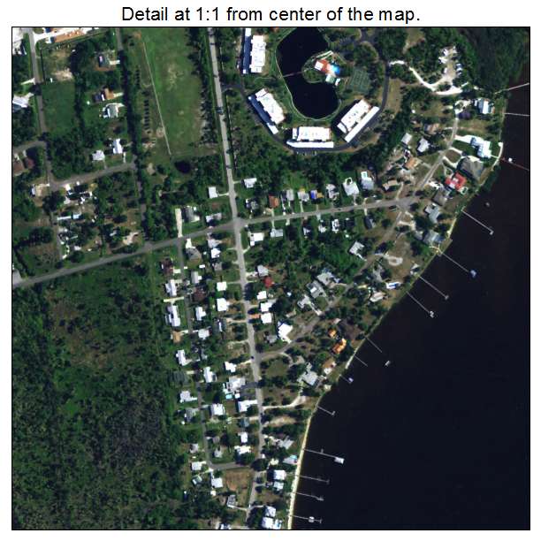 Charlotte Harbor, Florida aerial imagery detail