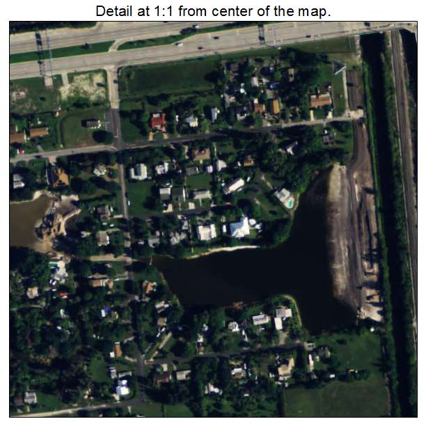 Cloud Lake, Florida aerial imagery detail