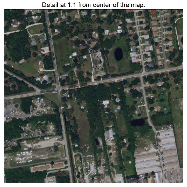 Cocoa West, Florida aerial imagery detail