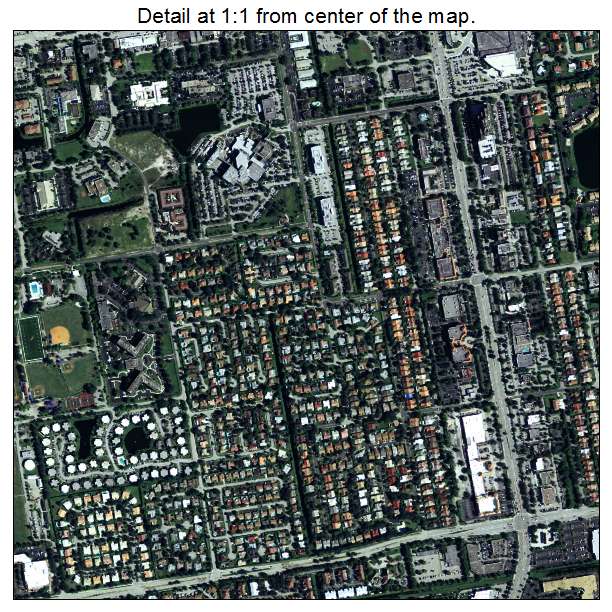Coral Springs, Florida aerial imagery detail