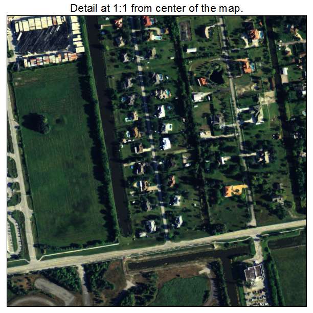 Country Estates, Florida aerial imagery detail