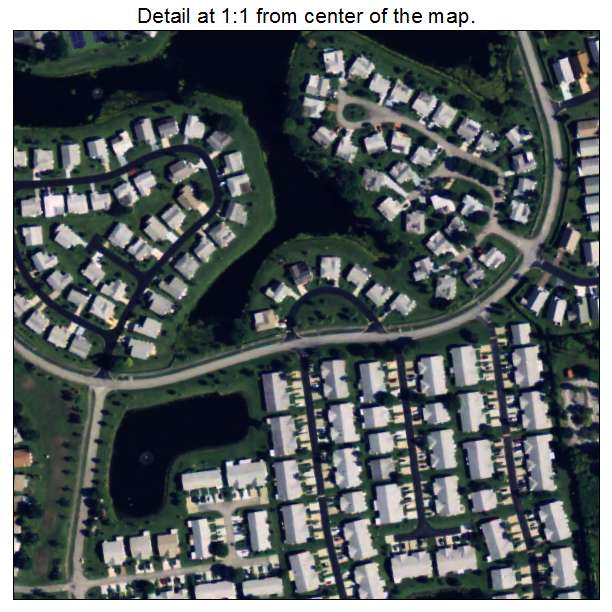 Cypress Lakes, Florida aerial imagery detail