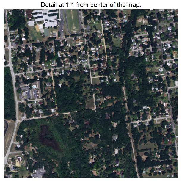 Dade City, Florida aerial imagery detail