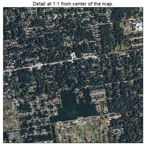 De Land, Florida aerial imagery detail