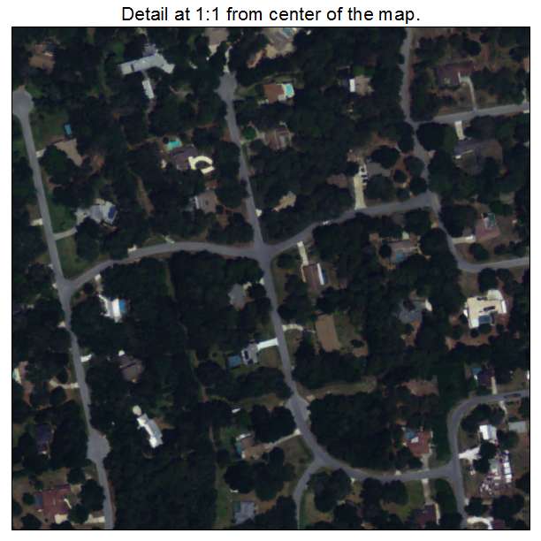 Desoto Lakes, Florida aerial imagery detail