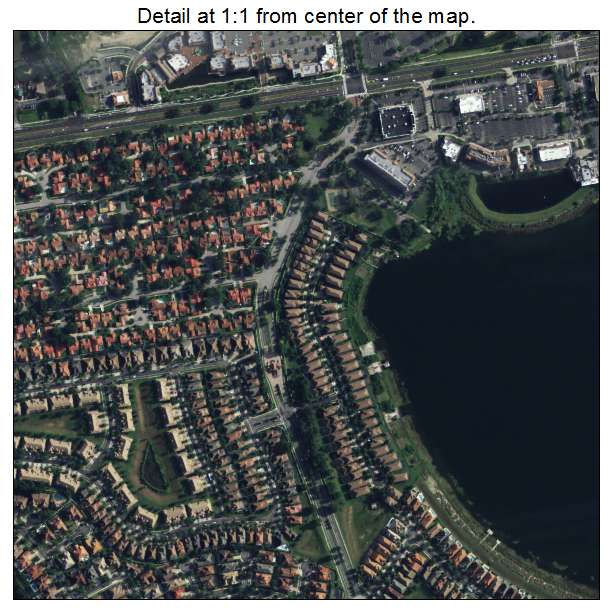 Doctor Phillips, Florida aerial imagery detail