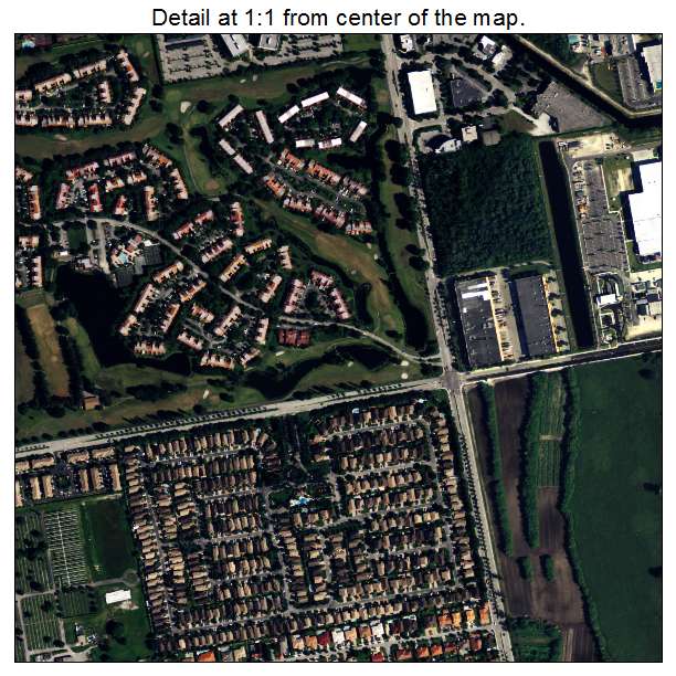 Doral, Florida aerial imagery detail