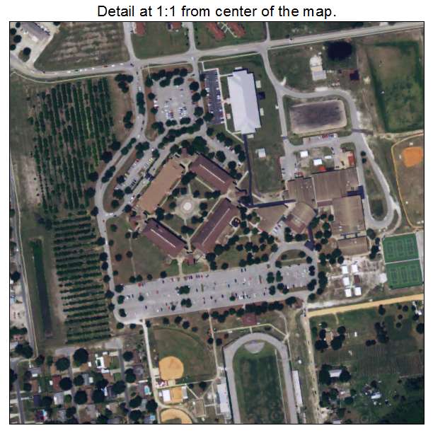 Eagle Lake, Florida aerial imagery detail