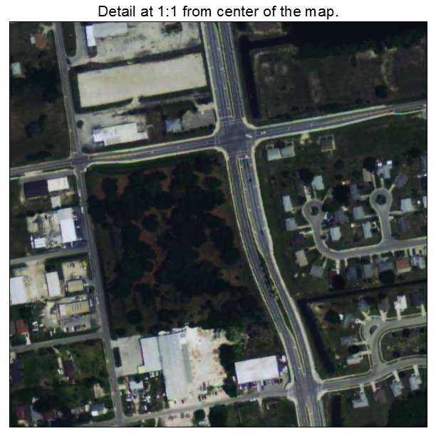 East Dunbar, Florida aerial imagery detail
