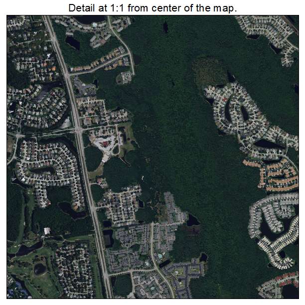 East Lake, Florida aerial imagery detail