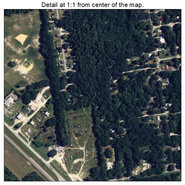 East Williston, Florida aerial imagery detail