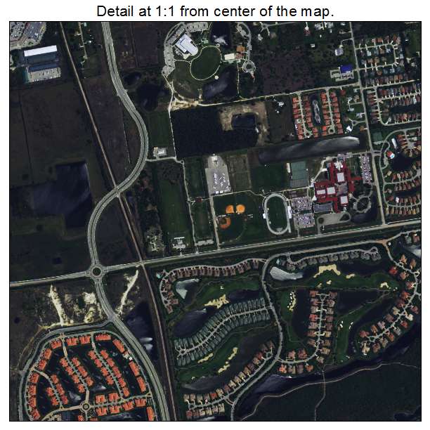 Estero, Florida aerial imagery detail