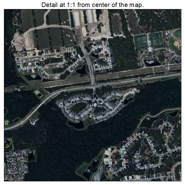 Fish Hawk, Florida aerial imagery detail