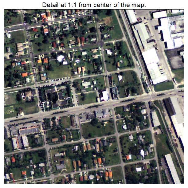 Florida City, Florida aerial imagery detail