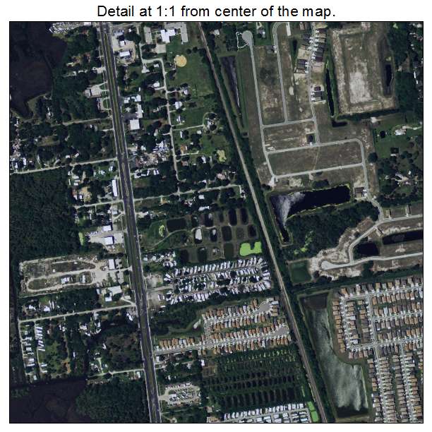 Gibsonton, Florida aerial imagery detail