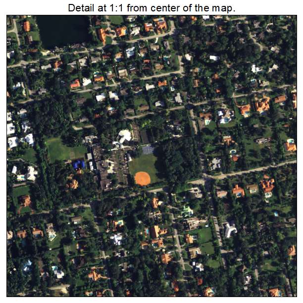 Glenvar Heights, Florida aerial imagery detail