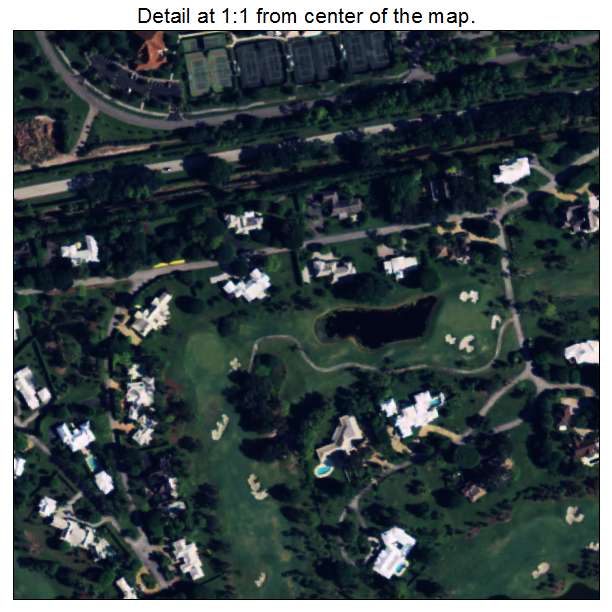 Golf, Florida aerial imagery detail