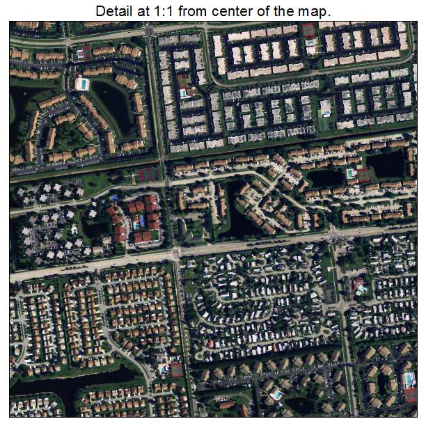 Greenacres, Florida aerial imagery detail