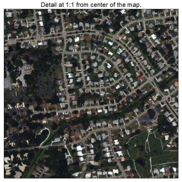 Gulf Gate Estates, Florida aerial imagery detail